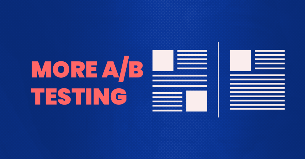 A/B testing comparison layout-Kotlead